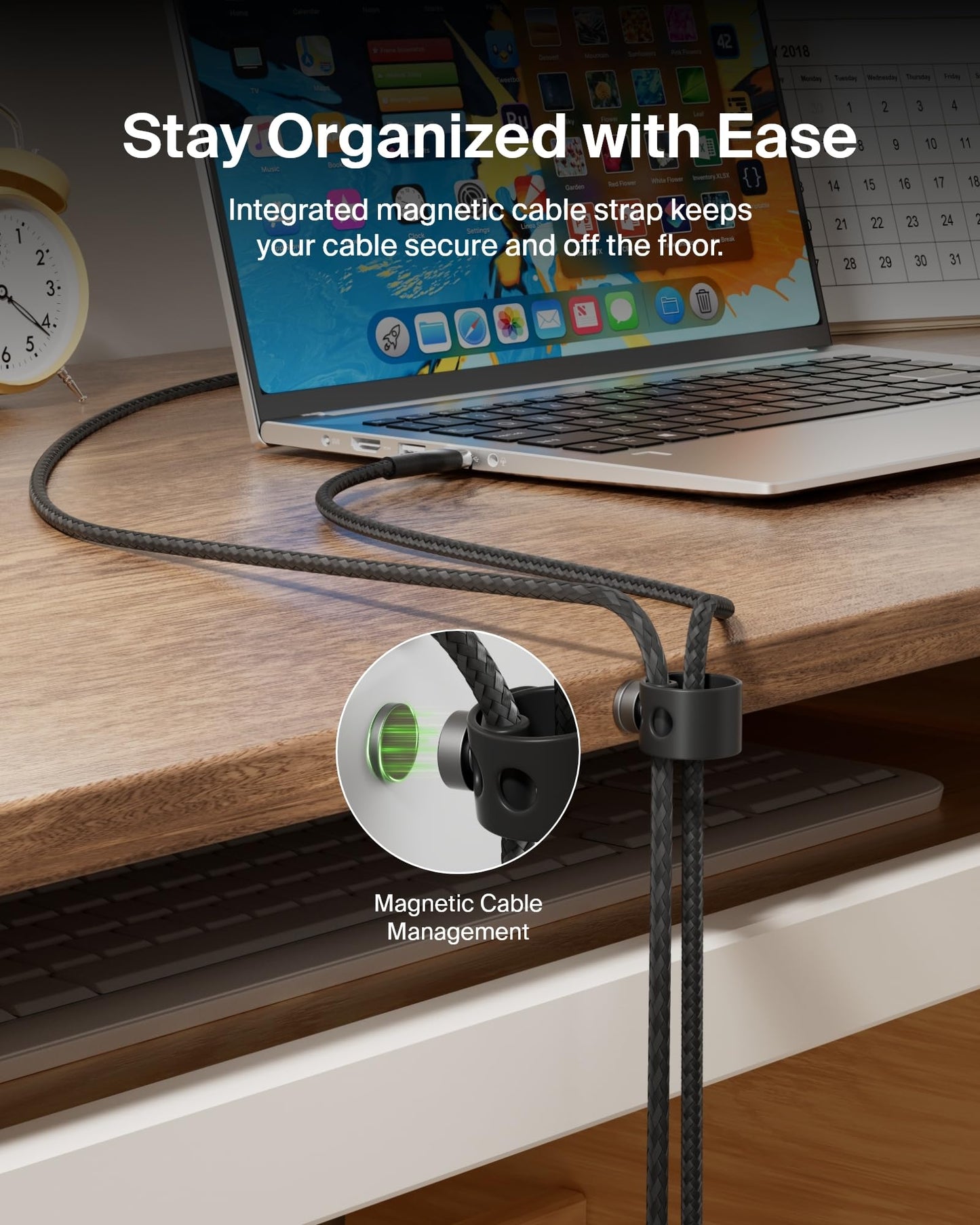 Belkin BoostCharge Pro Flex Braided USB-C to USB-A Cable (1M/3.3FT) USB-IF Certified Fast Charging Cable for iPhone 17, iPhone 17 Pro, iPad, Galaxy