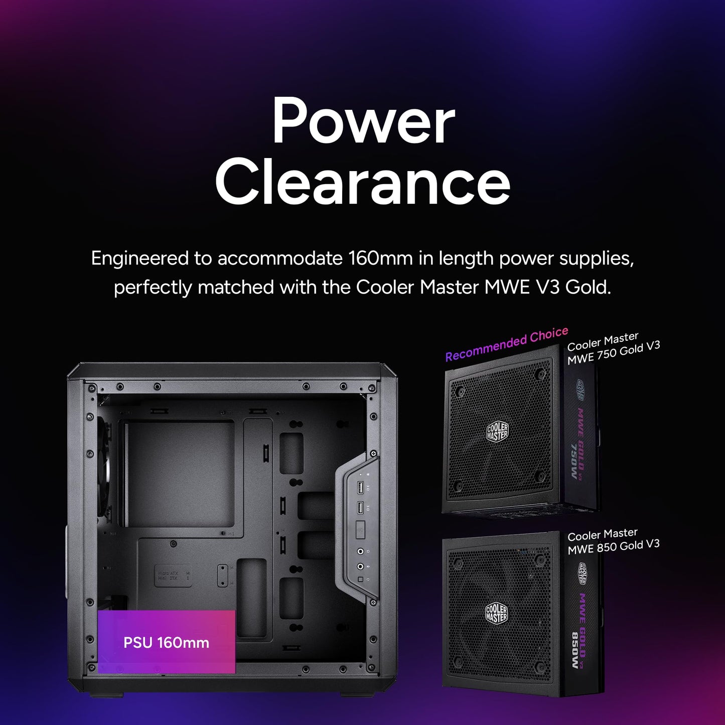 Cooler Master MasterBox Q300L Micro-ATX PC Case - Compact mATX Computer Case with Magnetic Dust Filters, Modular Adjustable I/O Panel, Perforated
