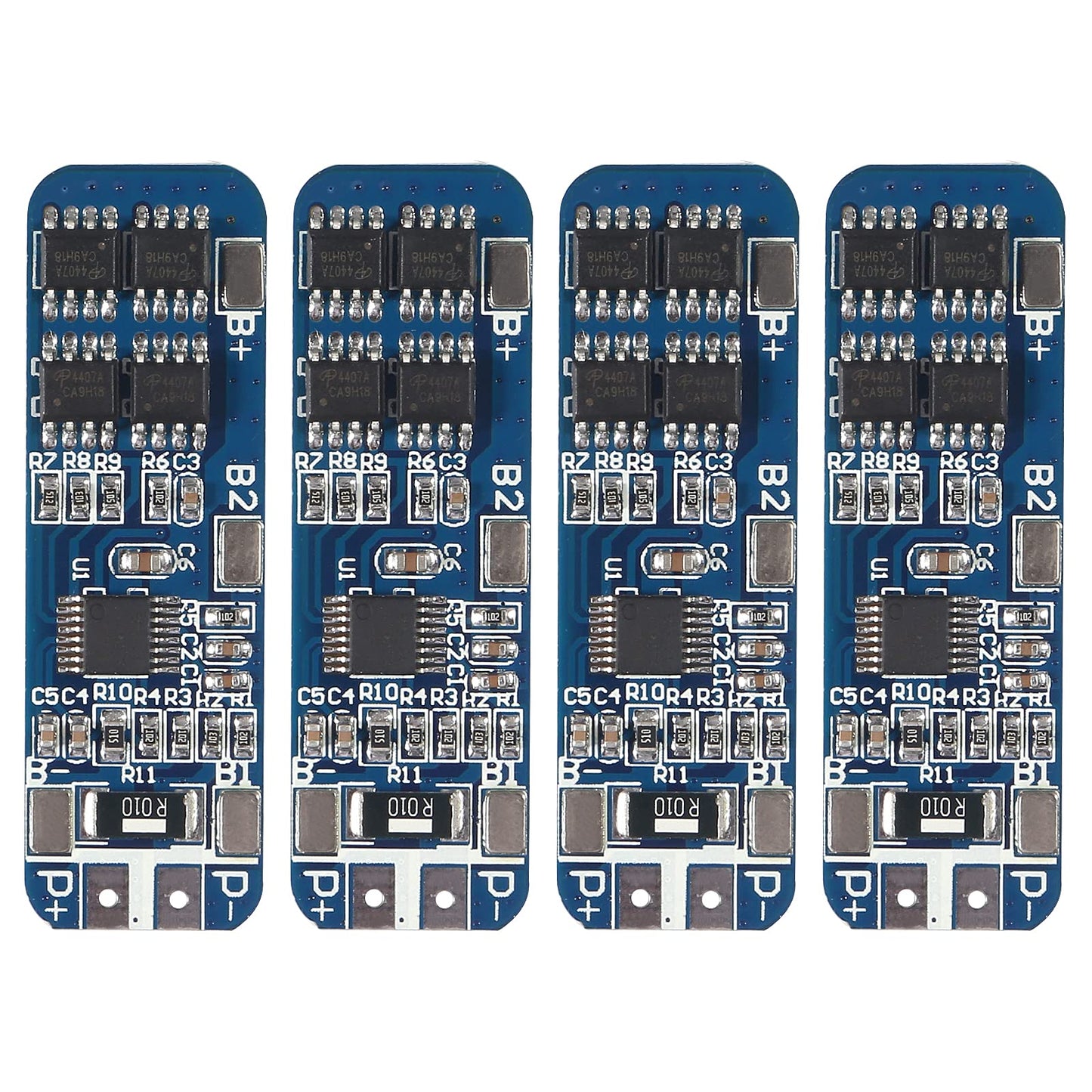 4Pcs 3S 12V 10A BMS Lithium Battery Protection Board Liion Charger Protection Module with Overcharge/Over-Discharge/Over-Current/Short Circuit…