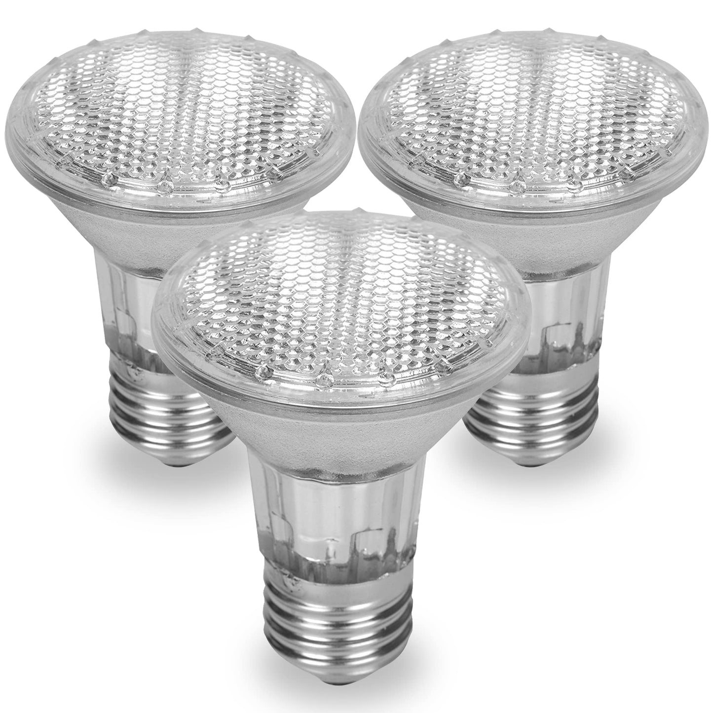 Par 20 3 Pack FL25 35PAR20/FL 35 Watt Halogen Spot Light Bulb Replacement 120V 130V Base Flood Beam Lighting Range Hood Oven PAR20 Reflector Excel