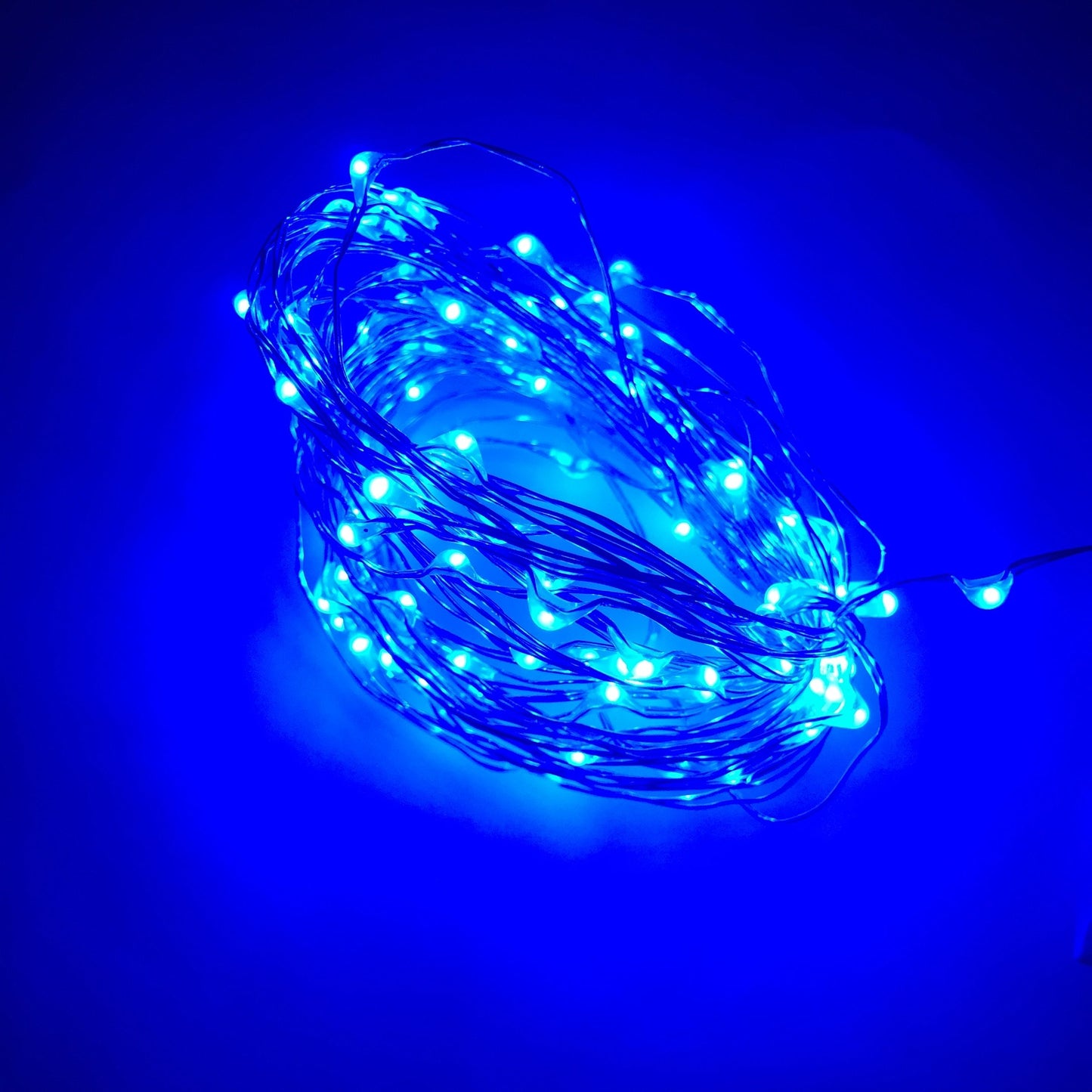 Lesera Ltd. (Pack of 2) 100 LED Lights Over 16.4 Feet, Adjustable Brightness, Fairy Lights (Blue (Pack of 2))