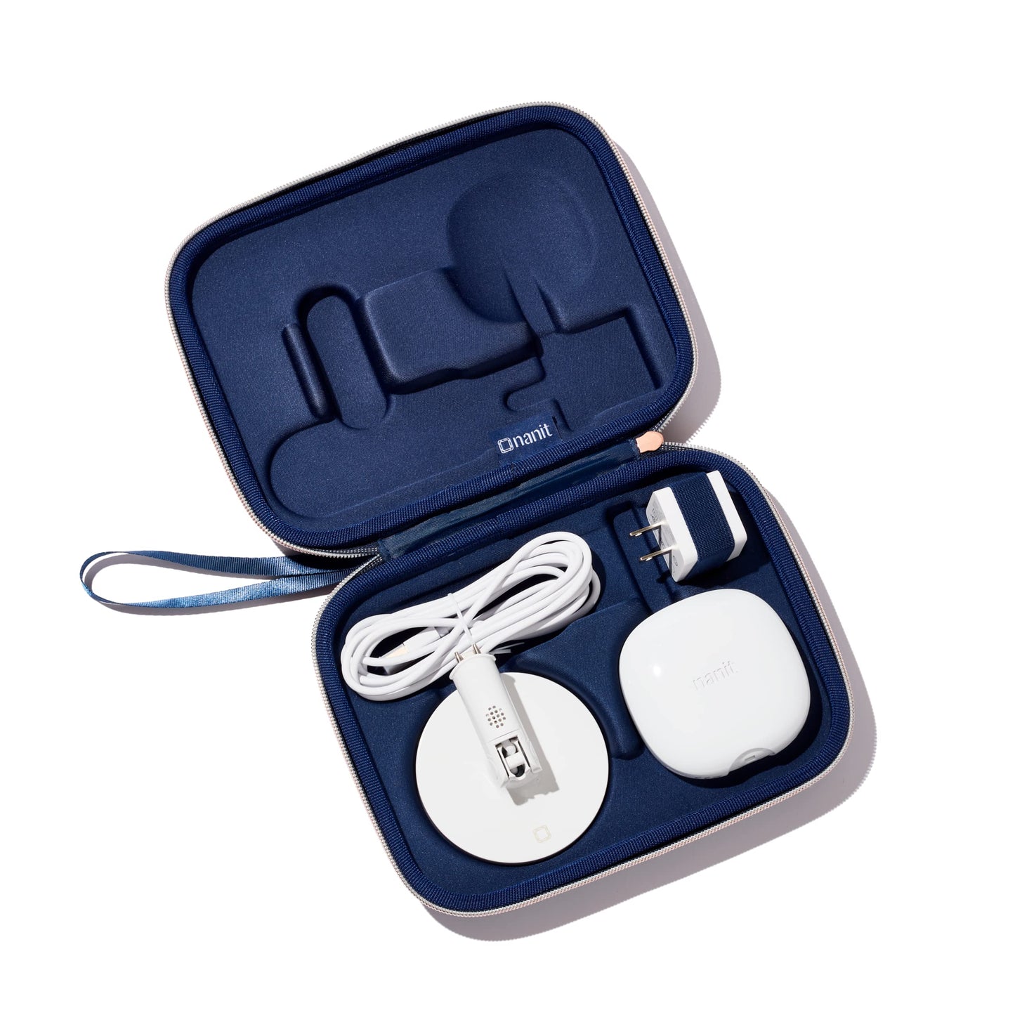 Nanit Travel Case - Protective Hard Shell Carrying Case for Nanit Pro Baby Monitor and Multi-Stand Travel Accessory, Blue