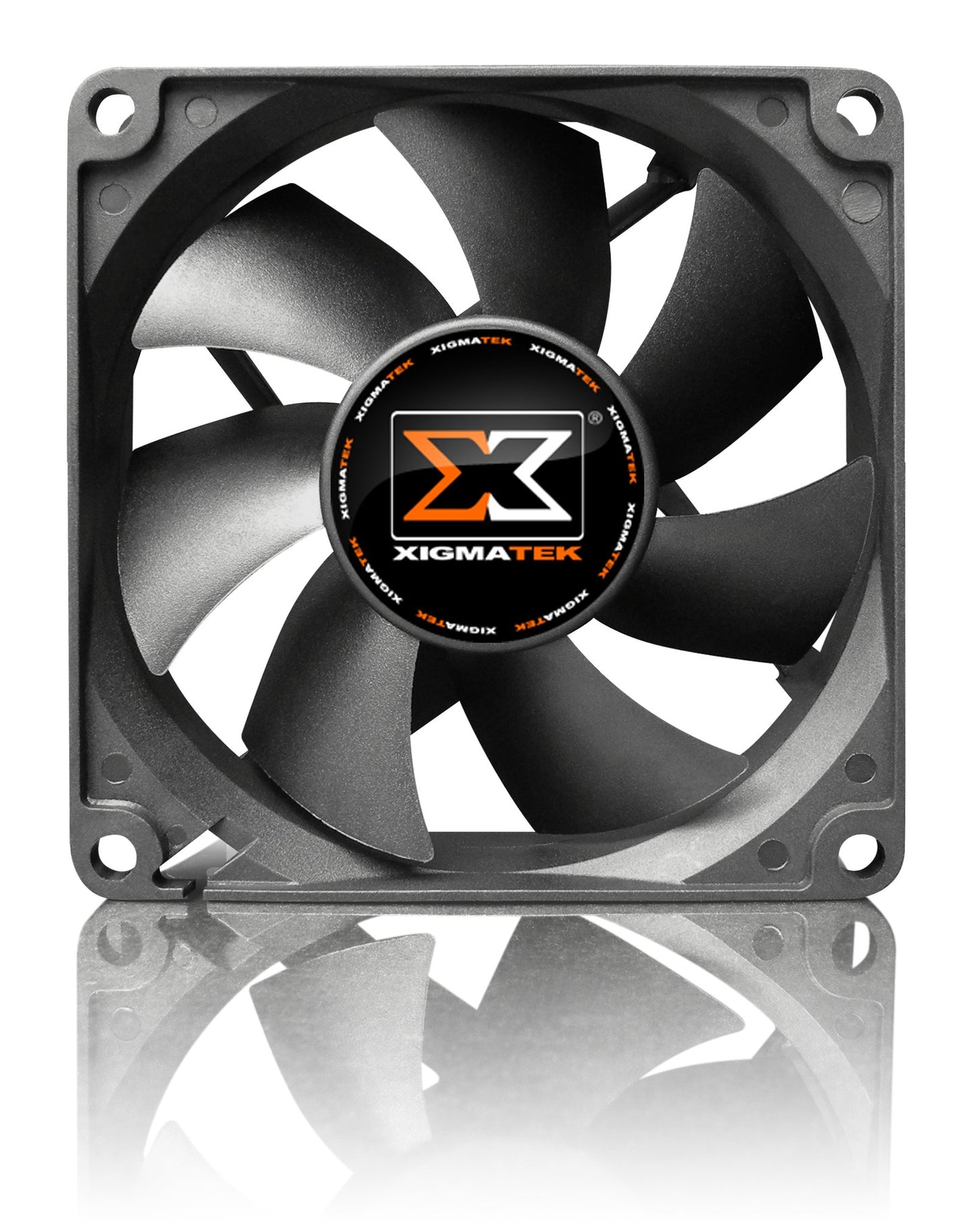 Xigmatek 80MM Black Computer Case Cooling Fan, 3.75 Inches, Air Cooling, Desktop Compatible