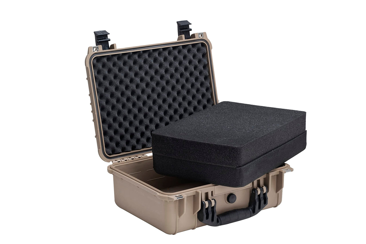 MEIJIA Portable All Weather Waterproof Camera Case with Customizable Fit Foam,Fit Use of Drones, Camera, Equipments, Pistols,15.98x12.99x6.85inches