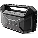 ION AQUABOOM MAX - Waterproof Bluetooth Speaker Mudproof/Sandproof Stereo Boombox and FM Radio (Renewed) (Single Pack)