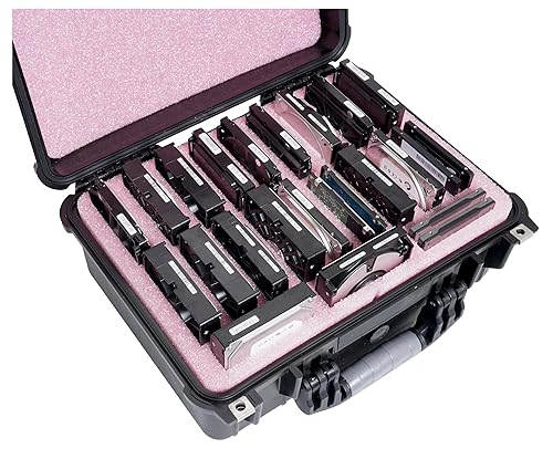 Case Club Anti-Static, Data-Safe Large HDD & SSD Internal Drive Storage Case. Hard-Shell, Waterproof, Airtight, Padlockable Cases Protects & Prevents