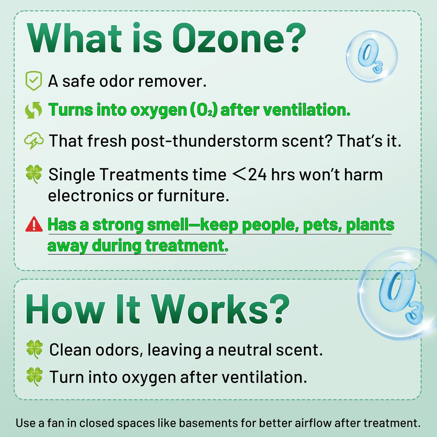 Ozone Generator 45,000mg/h, Home/Industrial O3 Car Deodorizer. Ozone Machine Air Ionizer Ozone Odor Eliminator for Strong Odor. Odor Eliminator