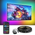 Govee TV LED Backlight, RGBIC Smart LED Strip Lights for 55-65 Inch TVs, Bluetooth and Wi-Fi APP Control, Works with Alexa & Google Assistant, Music