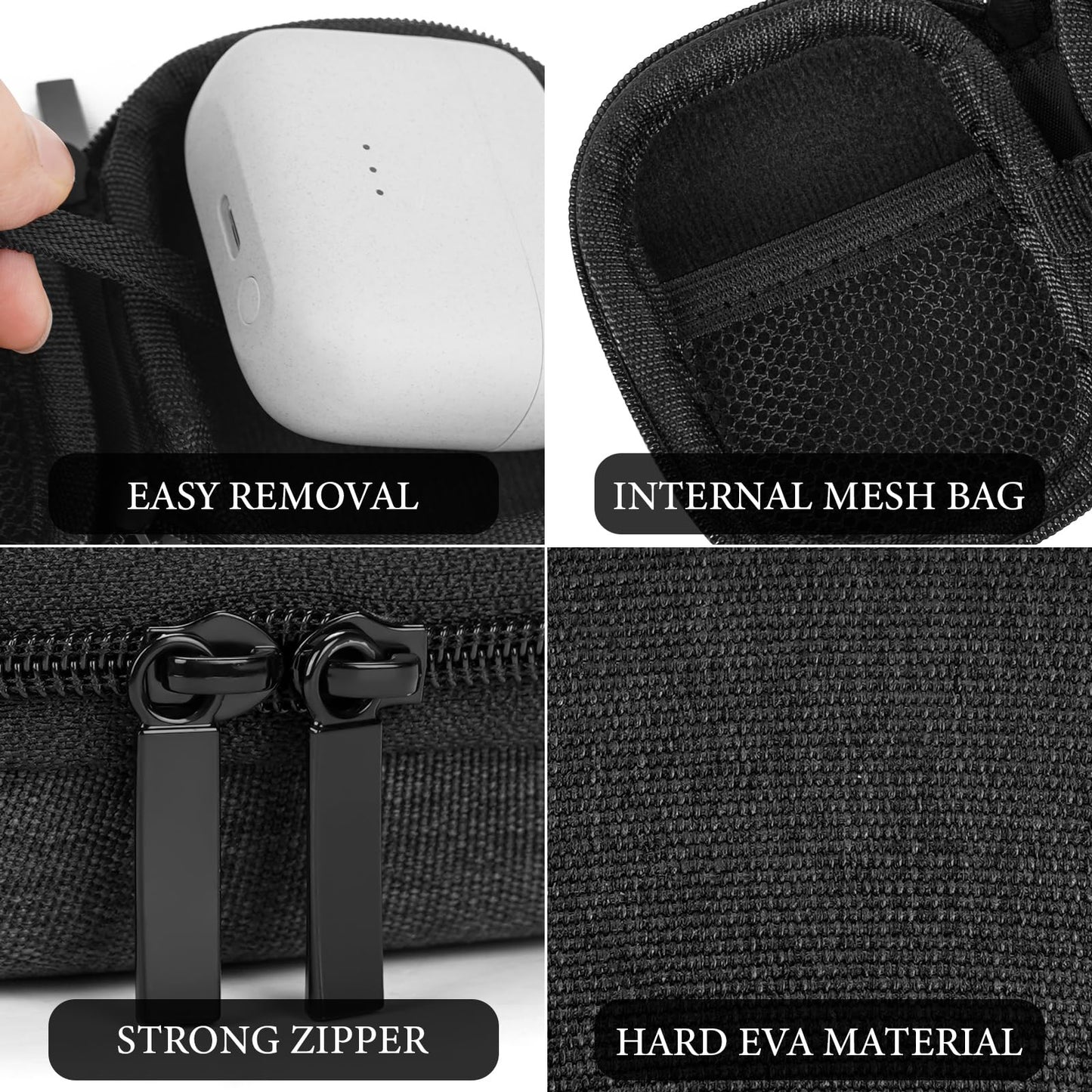 Geekria Shield Earbuds Case Compatible with Soundcore by Anker P40i, P30i, C30i, Liberty 4 True Wireless Earbuds, Replacement Protective Hard Shell