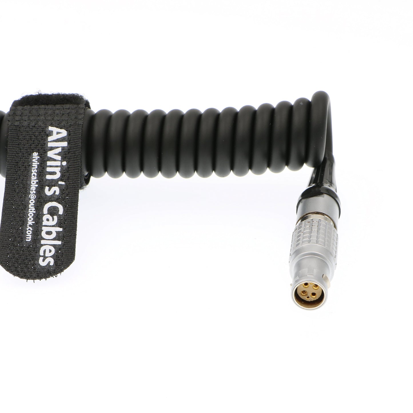Alvin's Cables RED Komodo-X 1B 6 Pin Female to D-Tap Coiled Power Cable for RED V-Raptor DSMC2 Epic Scarlet Camera, for DJI Ronin 4D