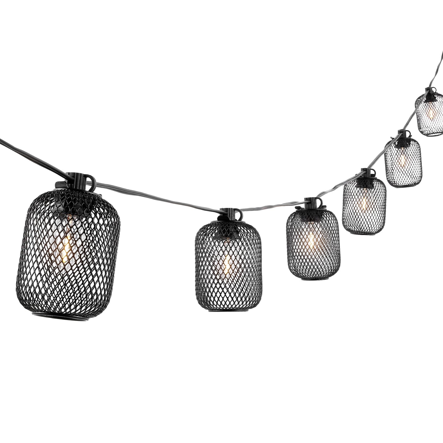SAFAVIEH Lighting Collection Jepsen Black 10-Foot LED Outdoor String Lights