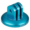 Fotodiox GoTough Blue Tripod Adapter Version 2 - Metal 1/4”-20 Tripod Adapter Compatible with GoPro HERO3, HERO3+, HERO4, HERO5, HERO6, HERO7 2-Prong