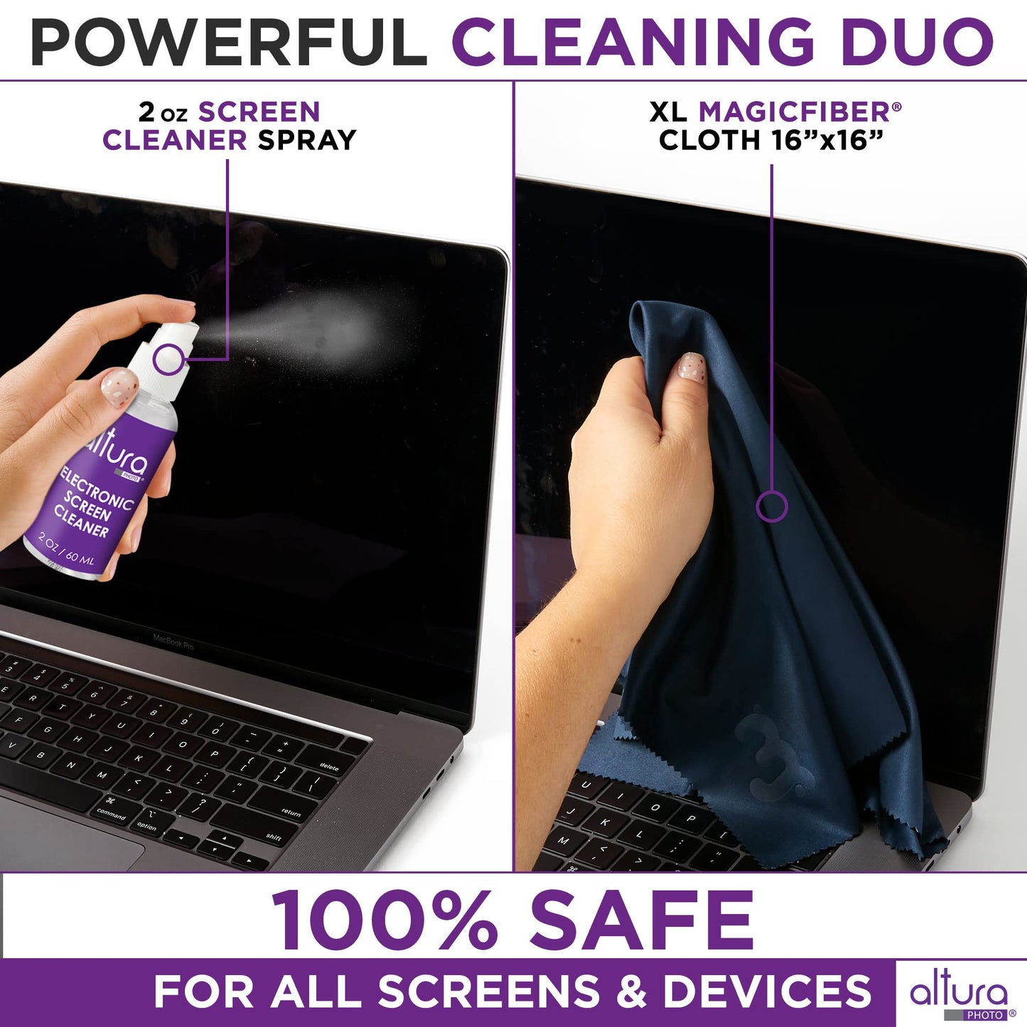 Keyboard Cleaner & Laptop Cleaning Kit - All-In-One Electronic Screen Cleaner for Computer, PC, MacBook, iPhone, Camera Accessories - Gifts for Gamers