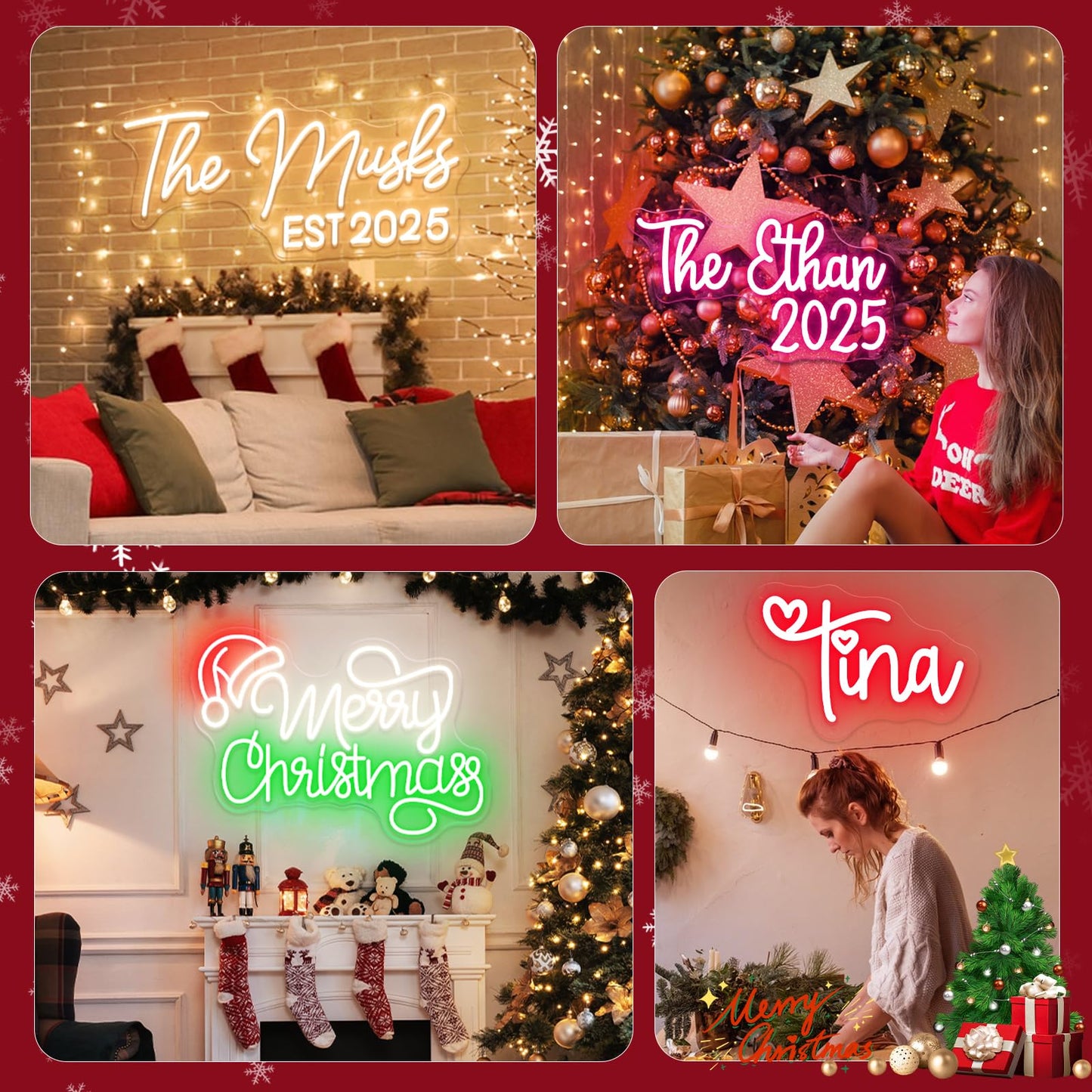 Brochao Custom Neon Signs, Personalized Name Sign LED Sign Custom for Wedding Birthday Party Light, Neon Sign Customizable for Wall Decor, Shop Office