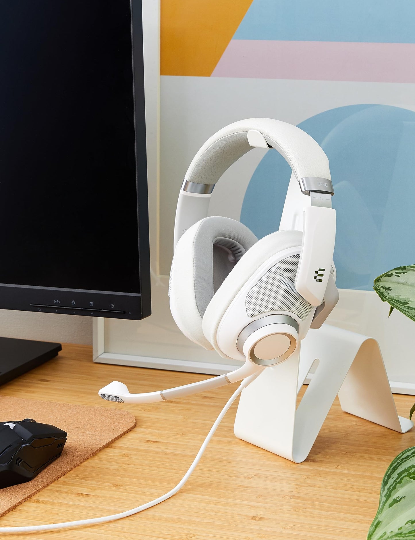 EPOS H6Pro - Open Acoustic Gaming Headset with Mic - Lightweight & Comfortable Design - Xbox, PS4, PS5 & PC Headset (White)