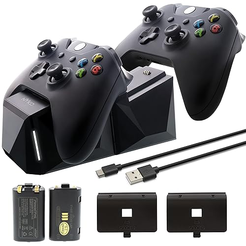 Nyko Xbox One Power Kit Plus - Rechargeable Battery Kit with 2 Batteries, Micro-USB Charge Cable - Not Compatible with Xbox S/X - Not Compatible