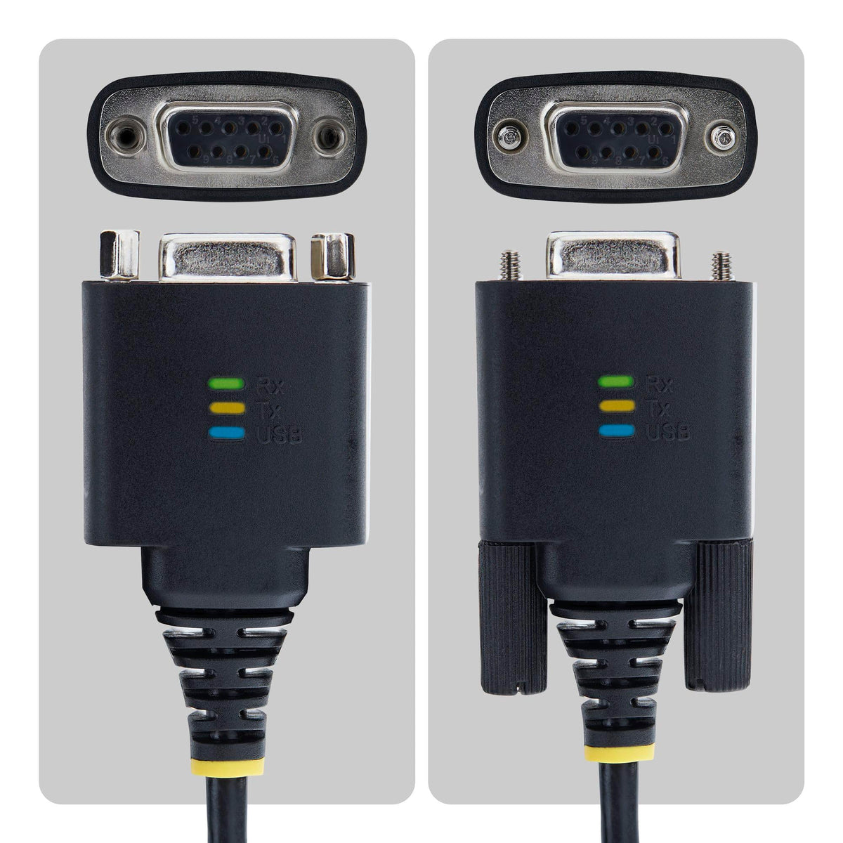 StarTech 6.6ft (2m) USB-C to Null Modem Serial Adapter Cable, COM Retention