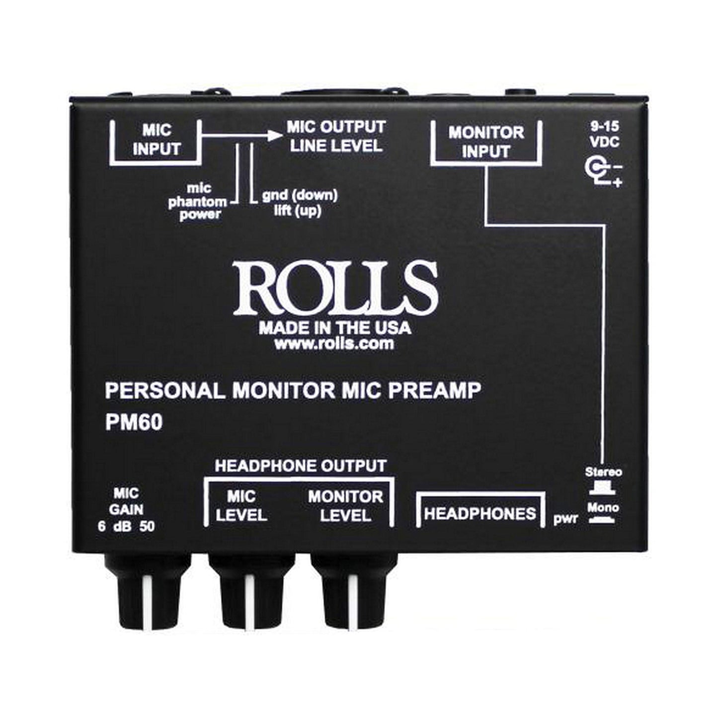 Rolls Personal Monitor MIC PREAMP