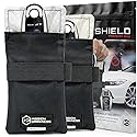 Mission Darkness Faraday Bag for Keyfobs (2-Pack) // RF Shielding Protective Case for Smart Always On Keys Fobs Transmitters Small Electronics Vehicle