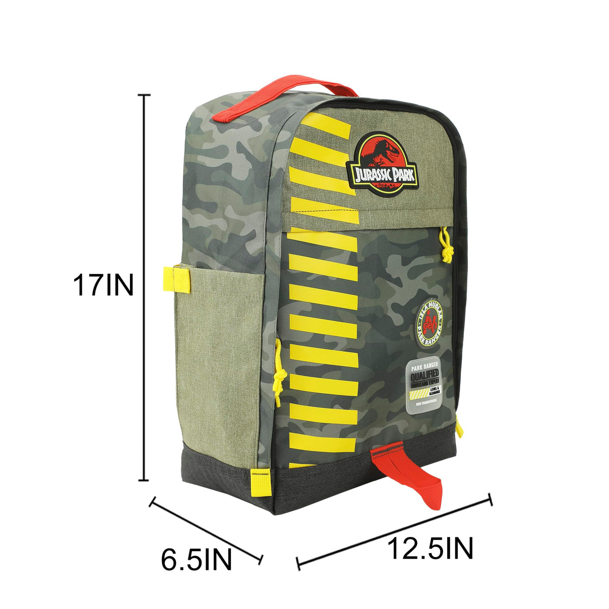 Bioworld Jurassic Park Logo 16" Tan & Camo Backpack