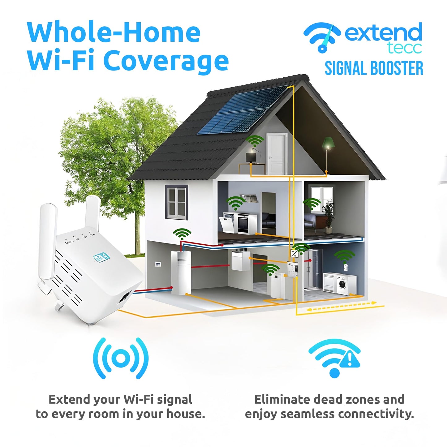 Speed Wave WiFi Extender Extendtecc WiFi Booster Signal Booster 300Mbps