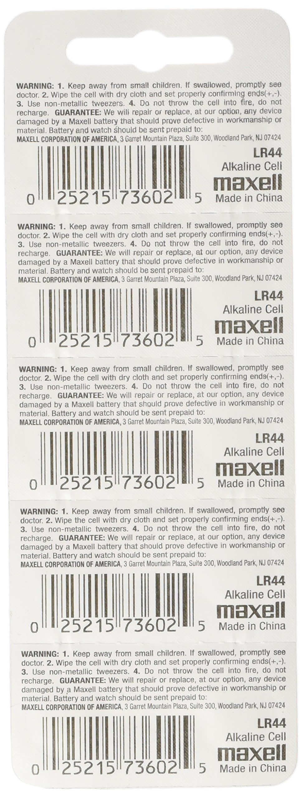 50 Pack Maxell LR44 AG13 357 button cell battery "NEW HOLOGRAM PACKAGE "