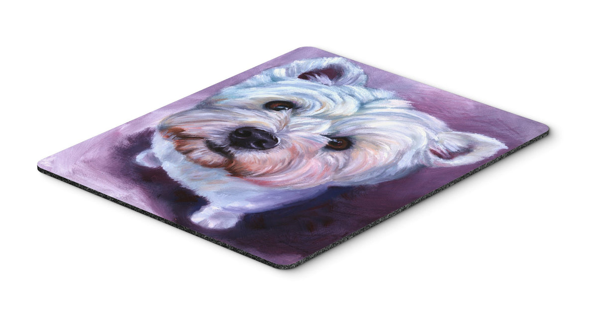 Caroline's Treasures 7400MP Whatsup Westie Mouse Pad, Hot Pad or Trivet for Home Office Gaming Working Computers Laptop Mouse Mat,Washable Large