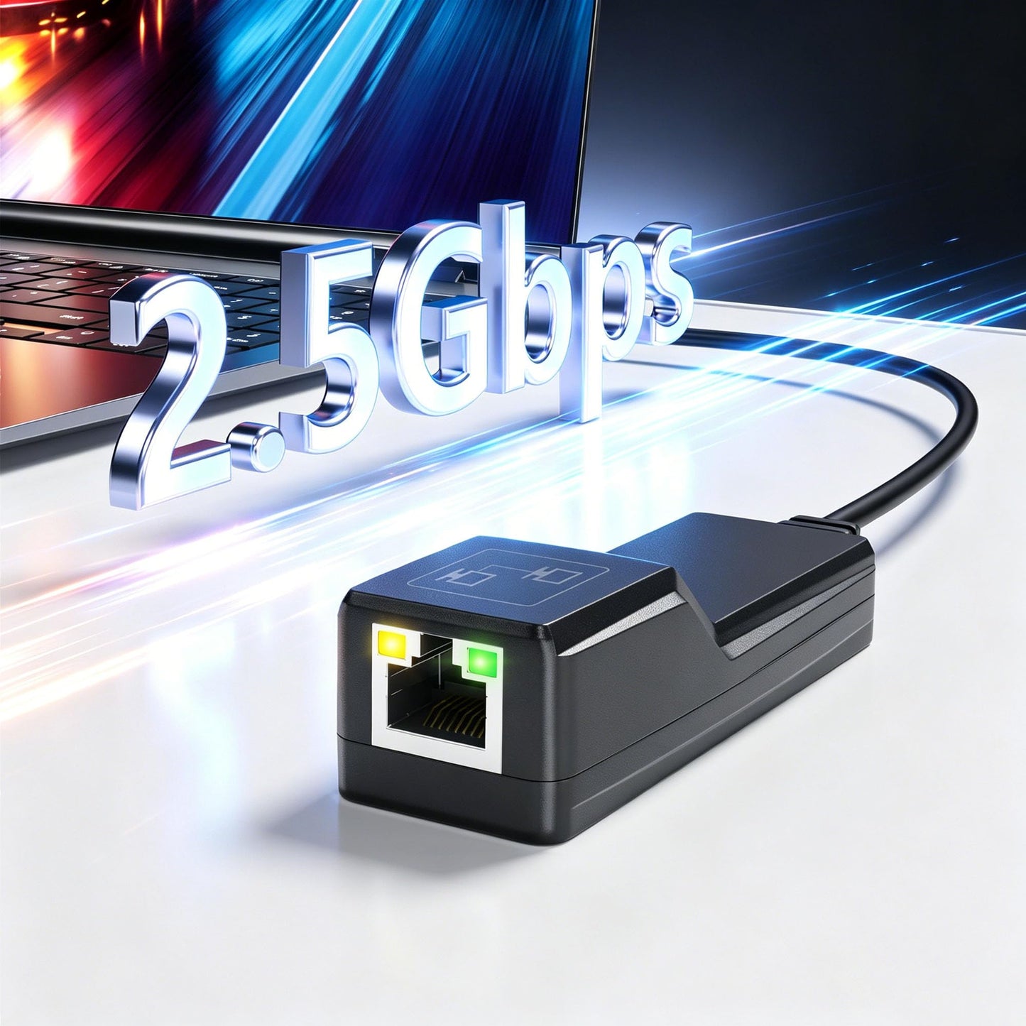 DriverGenius USB C to 2.5G Ethernet Adapter, USB Type C to 2.5 Gigabit RJ45 Network LAN Adapter - Compatible for Windows 11, macOS 14 Sonoma?CUG3125?