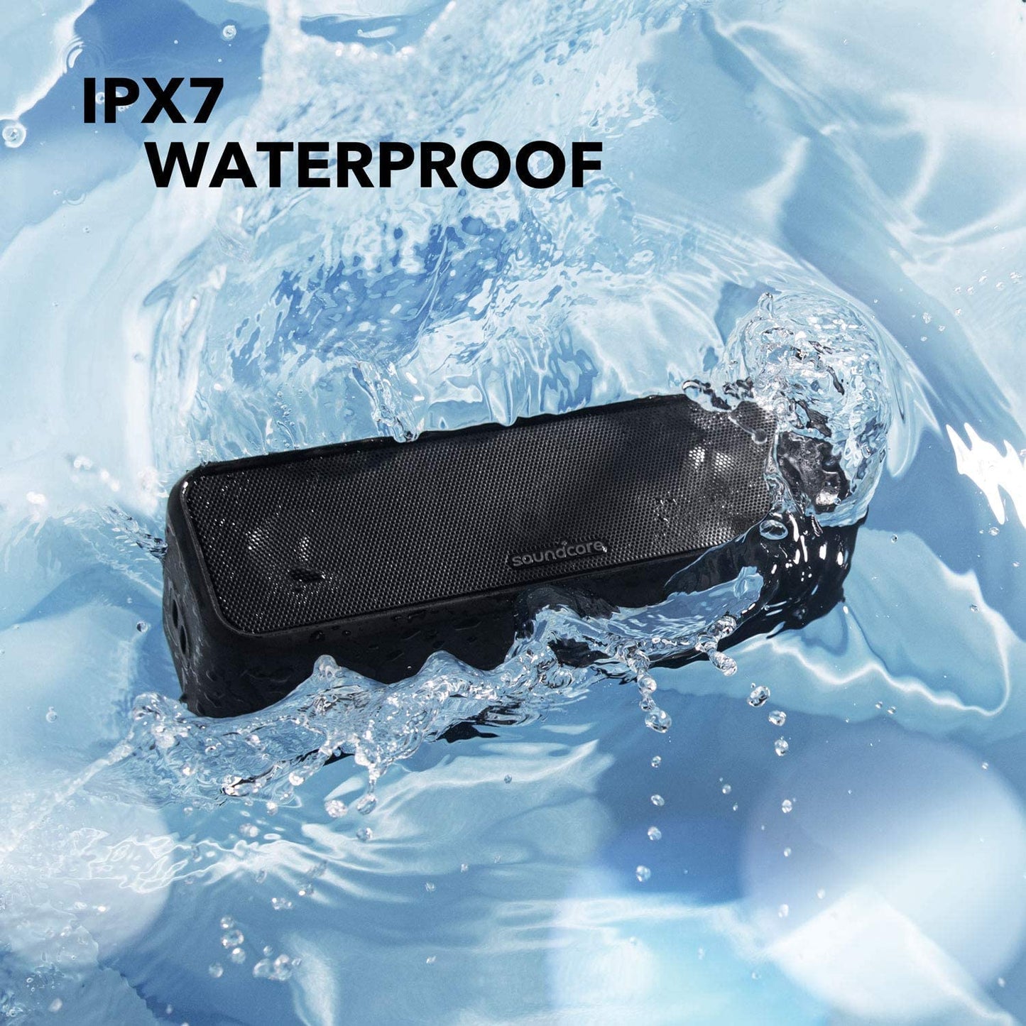 Soundcore Anker 3 Portable Bluetooth Speaker - Wireless, IPX7 Waterproof, 24H Playtime, Pure Titanium Diaphragm Drivers, PartyCast, BassUp, Custom EQ