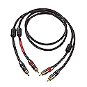 JORZOR RCA Cable, 2RCA Male to 2RCA Male Stereo Audio Cables ?Hi-Fi Sound? Braided RCA Stereo Cable for Home Theater, HDTV, Amplifiers, Hi-Fi Systems