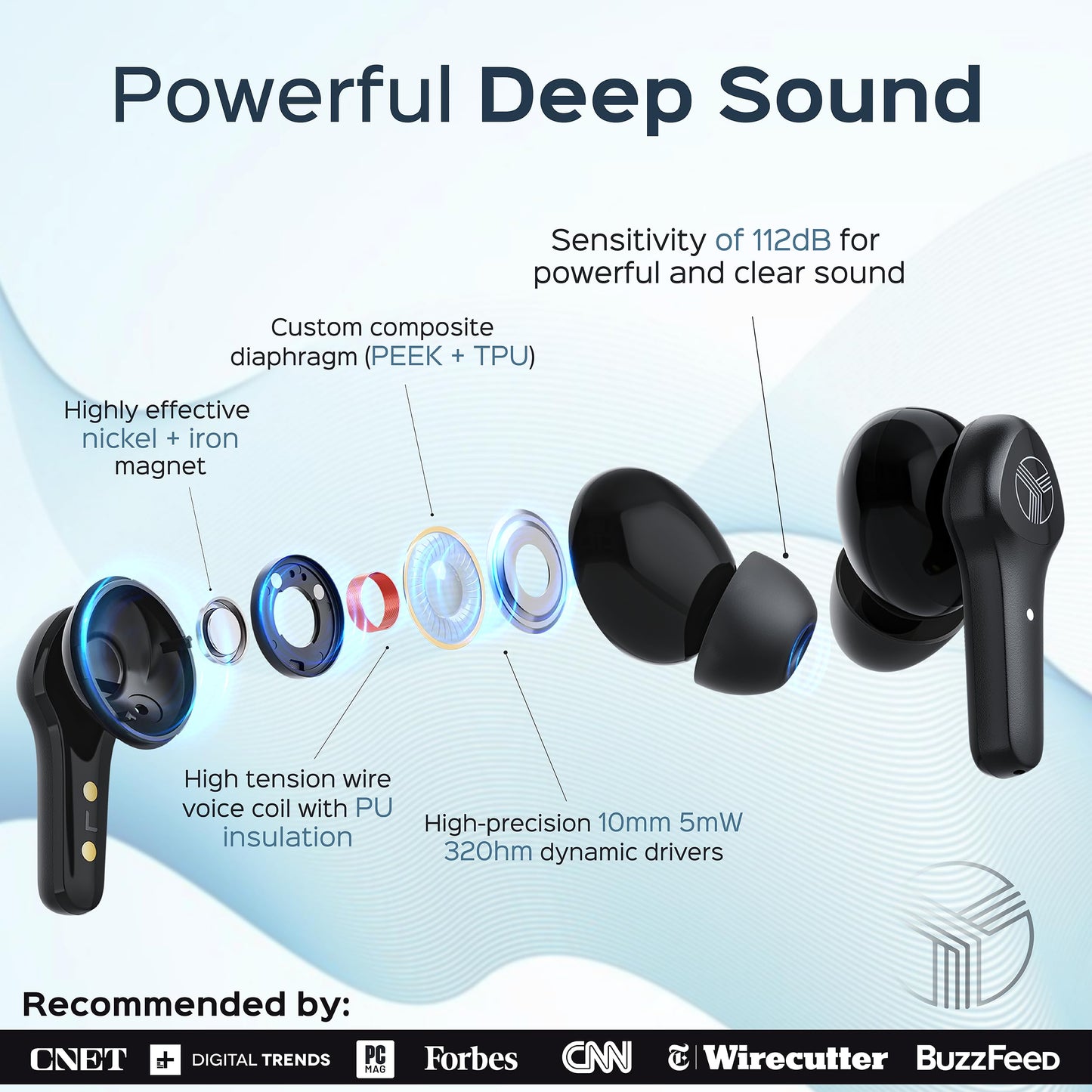 TREBLAB X9 Pro - Hybrid Active Noise Cancelling Earbuds, High-Precision Sound, 6 AI Mics for Calls, IPX6 Waterproof, 50H Playtime, Comfortable…