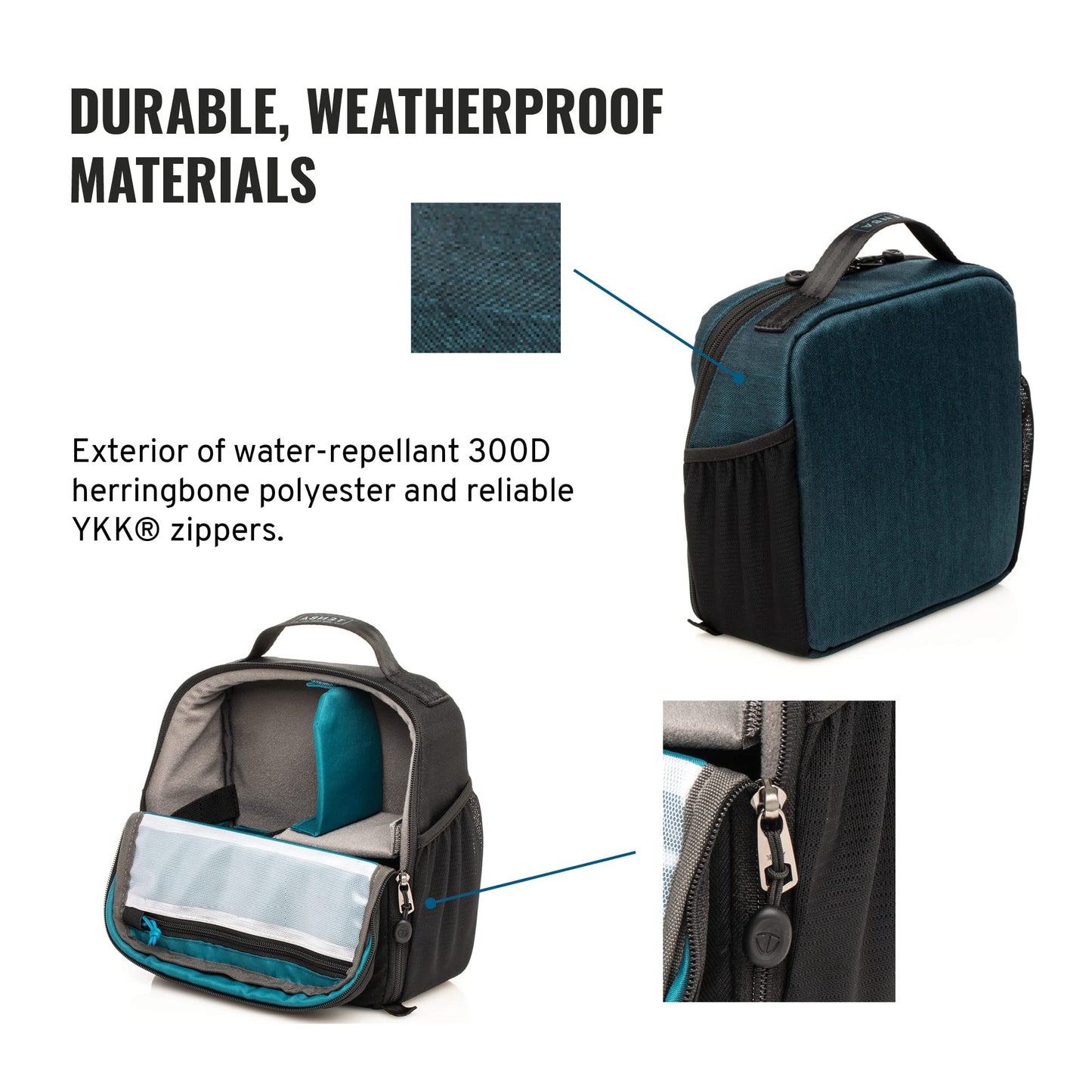 Tenba BYOB 9 Slim Backpack Insert - Turns any bag into a camera bag for DSLR and Mirrorless cameras and lenses - Blue (636-621)