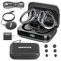 Groove 4-in-1 Wireless Earbuds w/Charging Case - 80 Hours Playtime Wireless Headphones Bluetooth 5.3 IPX7 Waterproof Noise Cancelling Earphones w/LED