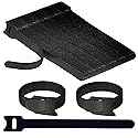 130 PCS 6 Inch Reusable Cable Ties Adjustable Cord Straps, Hook & Loop Wire Organizer for Home, Office & Electronics Cable Management