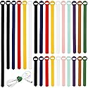 150PCS Cable Ties?4+6+8+10 Inch Reusable Cable Management, Multi-Purpose Adjustable Cord Organizer?Fastening Microfiber Cloth Hook and Loop Cable