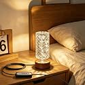 CZSHCKJYXGS Plug-in Dimmable Nightlight with Timer, Glass Material, Wired Powered No Battery Night Light for Home Decor, Bedroom, Bedside Table, Desk