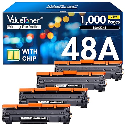 Valuetoner 48A Toner Cartridge HP Replacement for HP 48A Toner Cartridge Black CF248A 248A High Yield Work for Pro M15w M16a M15a M16w MFP M31w M30w