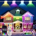 Smart Permanent Outdoor Lights for House, 150ft with 72 Smart AI RGB+IC Smart Christmas Lights, 98 Scene for Halloween Christmas All Holiday Decor