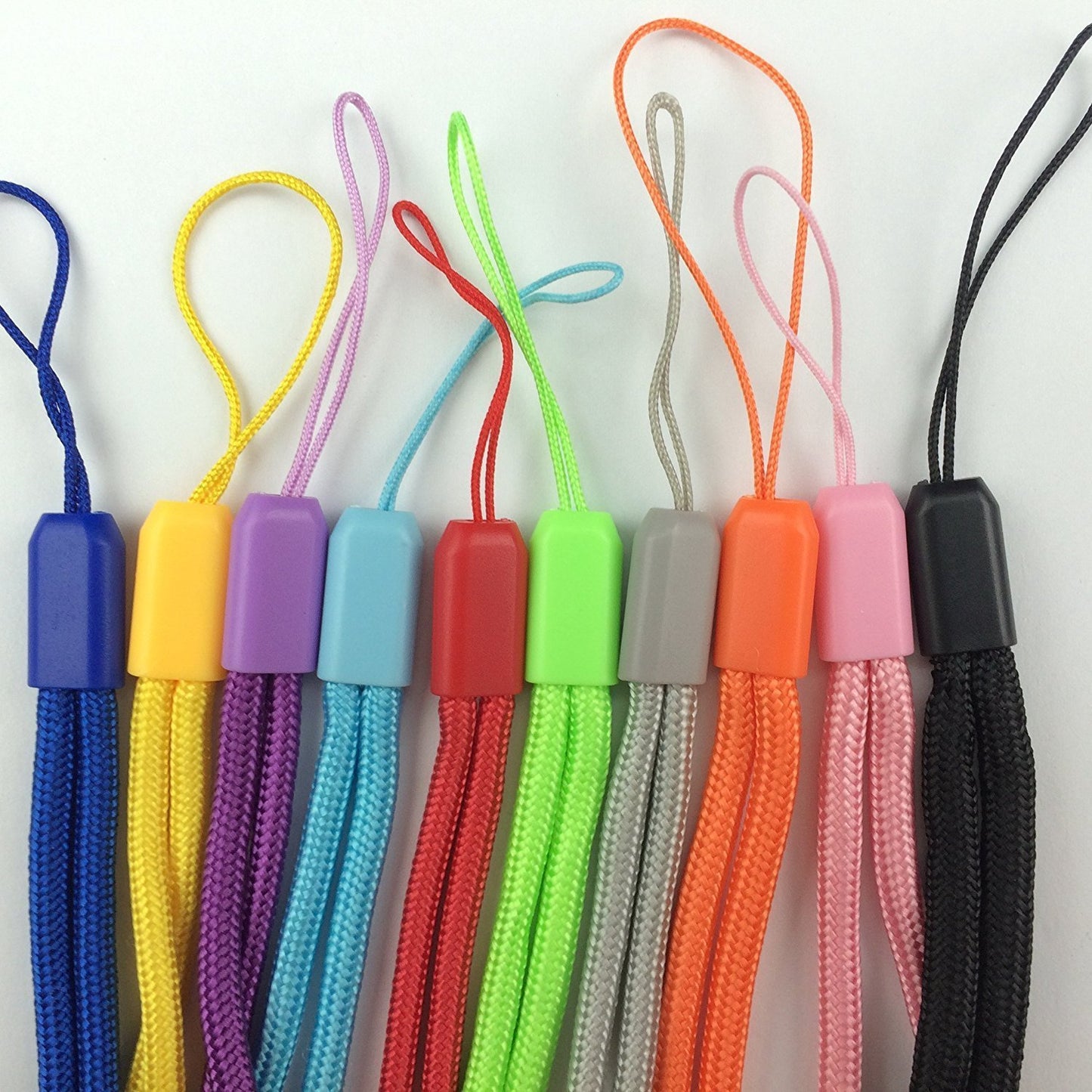 Zhongyuanmaoyi 7-inch Long Round Nylon Cord Lanyards Hand Wrist Strap Attaches for Cameras, Phones, Media Players, PSP, USB Thumb Drives, Keys, Badge