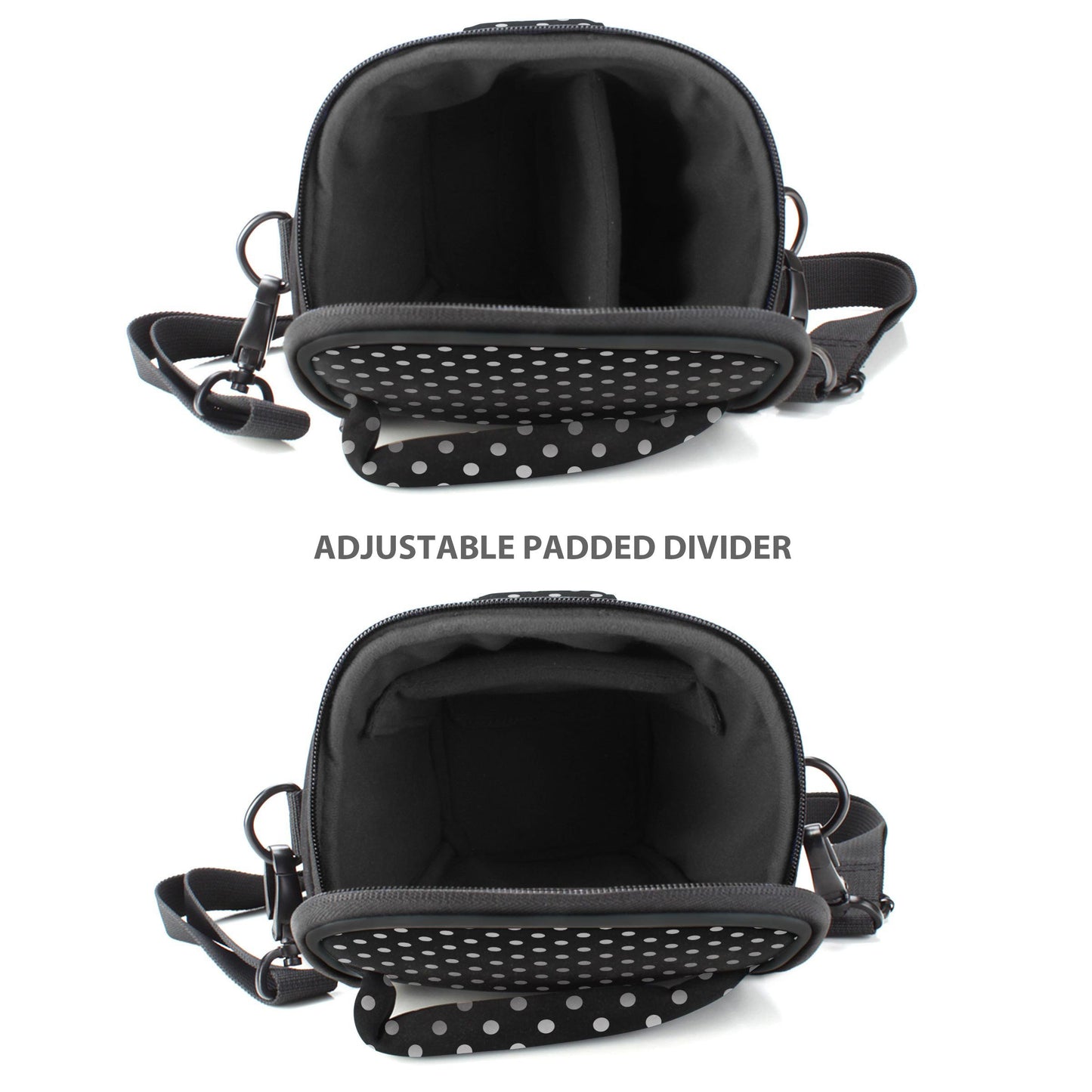 USA Gear DSLR Camera Case for Men and Women with Top Loading Accessibility, Adjustable Shoulder, Small Camera Sling Bag, Padded Handle - Camera