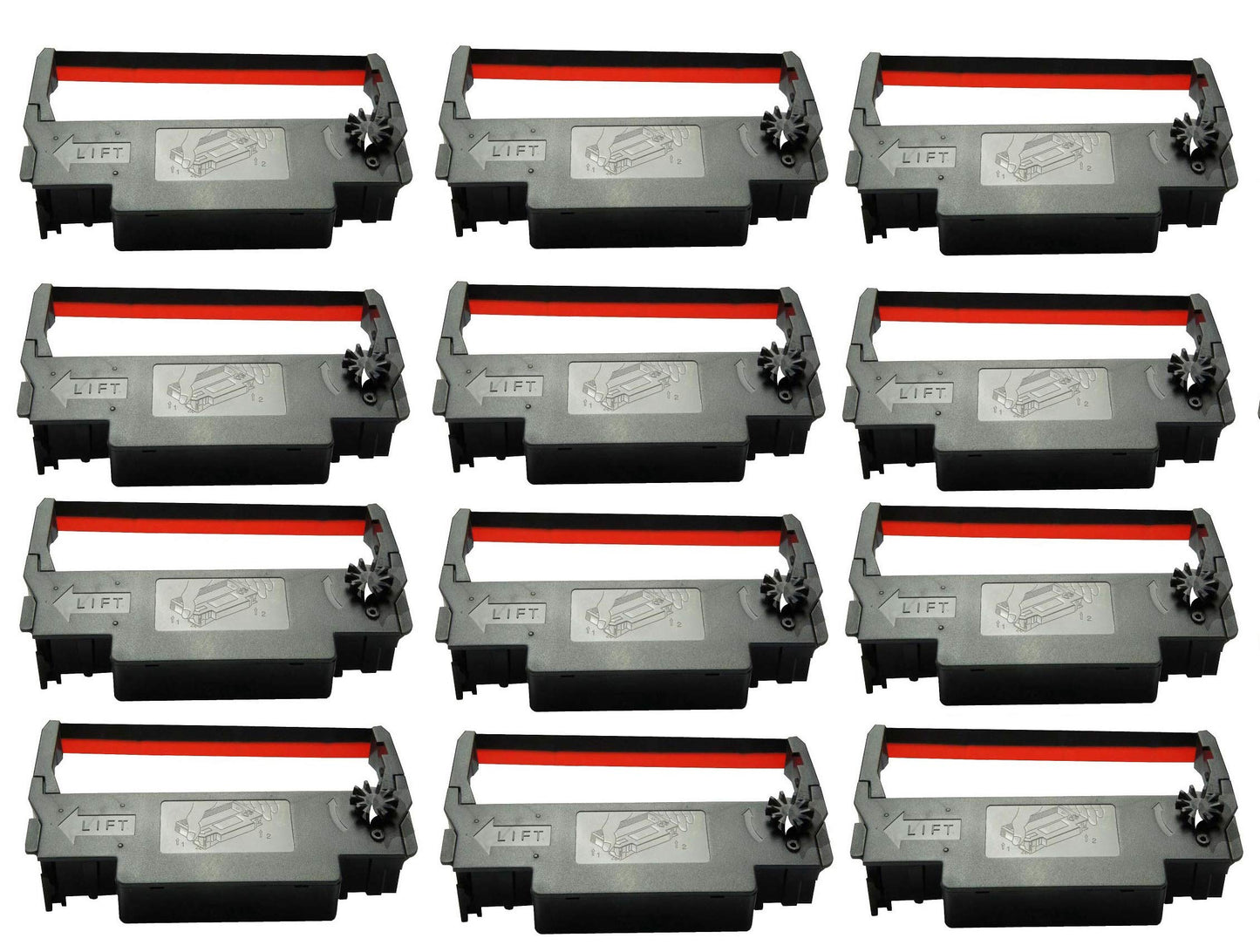 ERC-30 34 38 Ribbon Ink Cartridge Receipt Printer Black and Red, ERC30 Compatible with Epson Printer SNBC BTP-M280, BTP-M280A, BTP-M280B, BTP-M280D