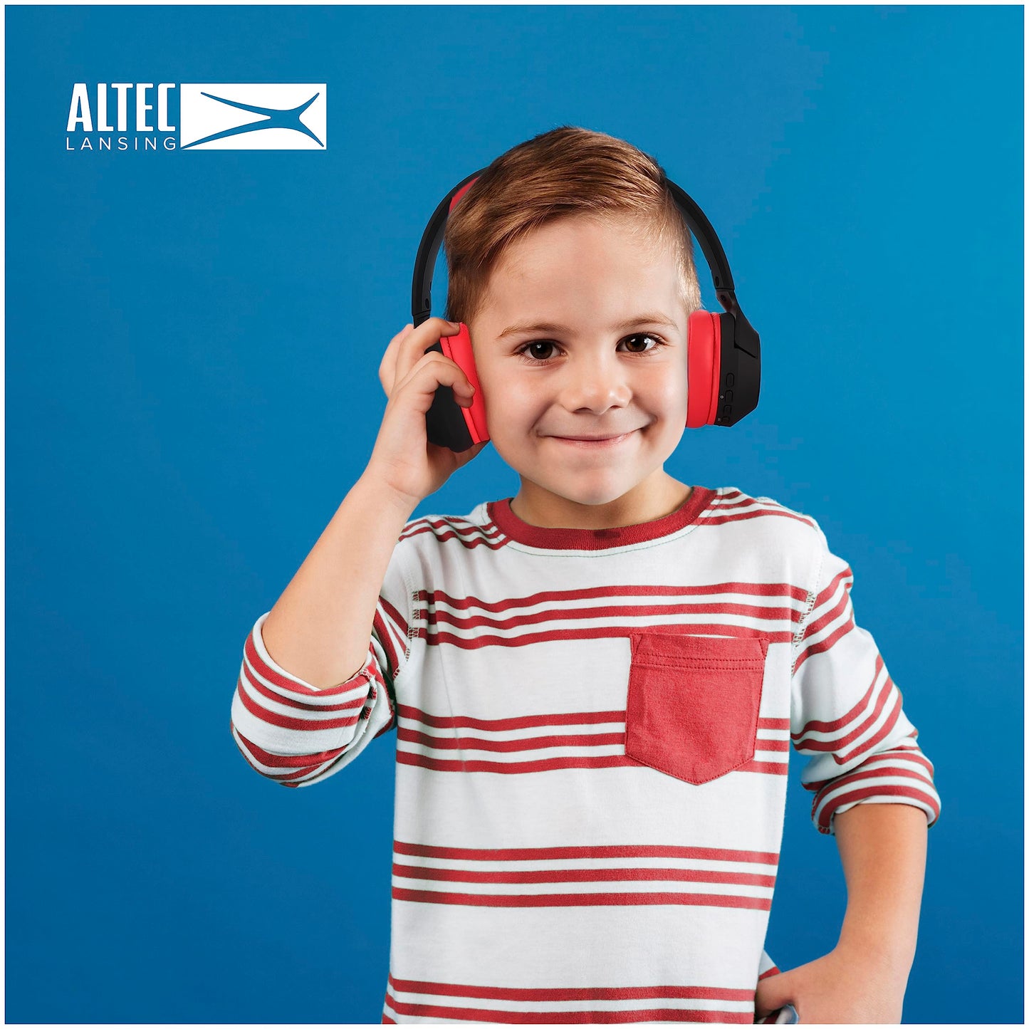 Altec Lansing Kid Safe Noise Cancelling Wireless Headphones 15H Battery, 85dB Volume Limit, Foldable Design Powerful Sound, Active Noise Cancellation…