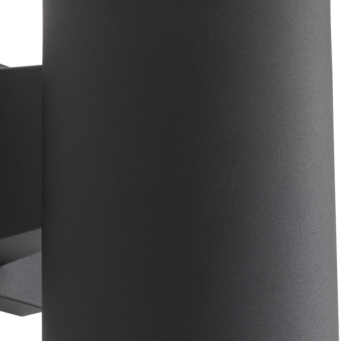 Cylinder Collection 5" Modern Outdoor Wall Lantern Light Black