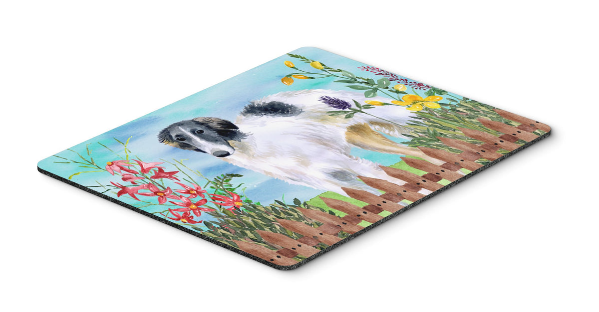 Caroline's Treasures CK1234MP Borzoi Spring Mouse Pad, Hot Pad or Trivet for Home Office Gaming Working Computers Laptop Mouse Mat,Washable Large