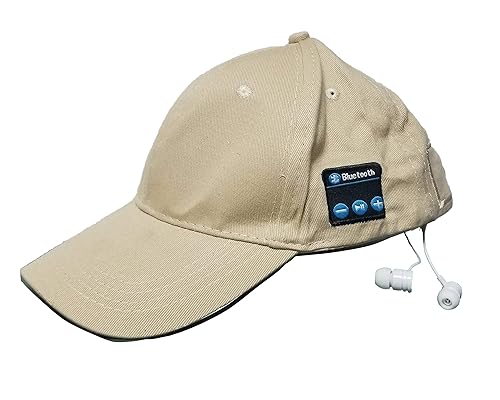 Savage Gear Wireless Unisex Snapback Cap with Wireless Hands Free Easy Connect Technology and Built in Earbuds (Tan)