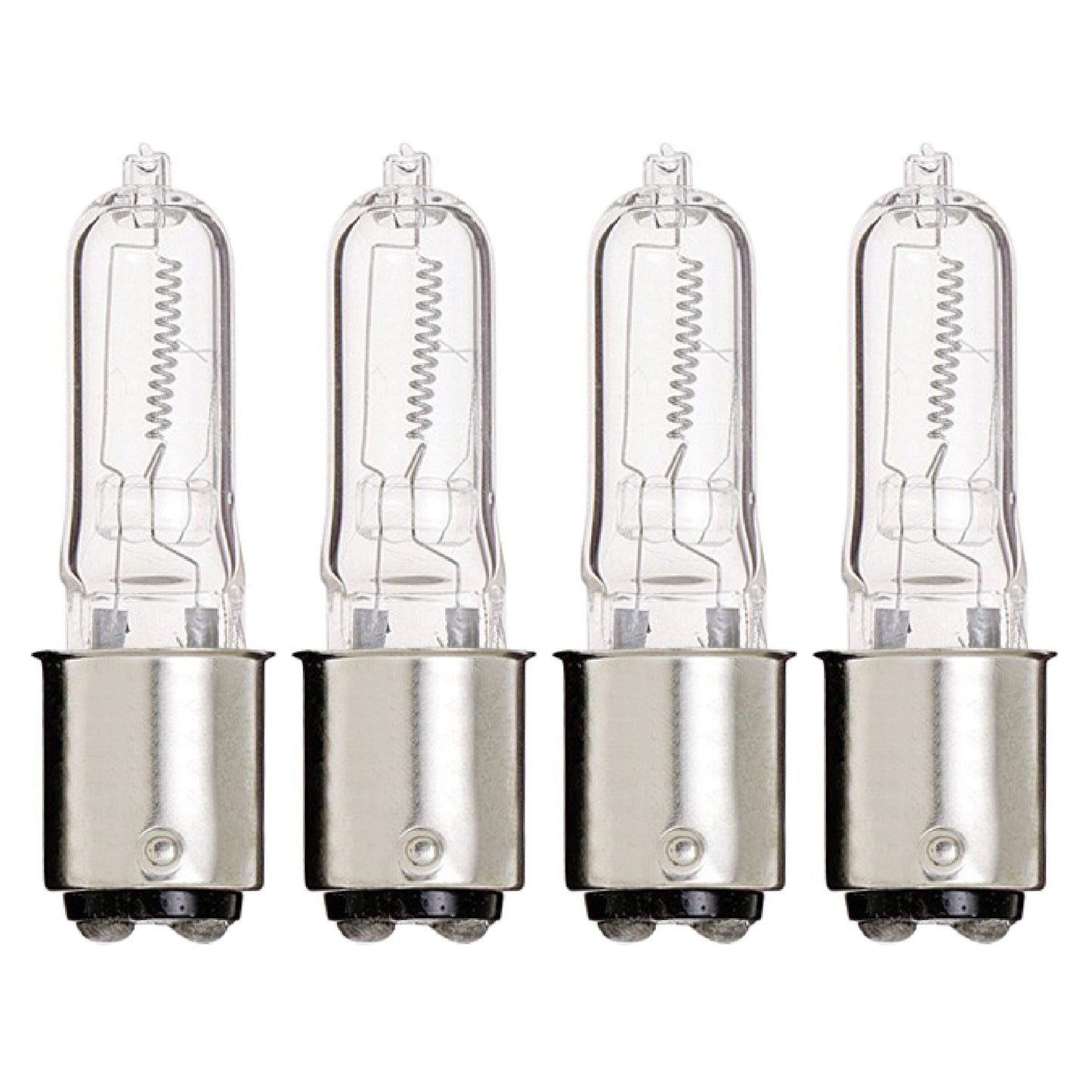 KOR Q100CL/DC T4 Halogen Light Bulbs, BA15D DC Bayonet Base, 100W, 4-Pack
