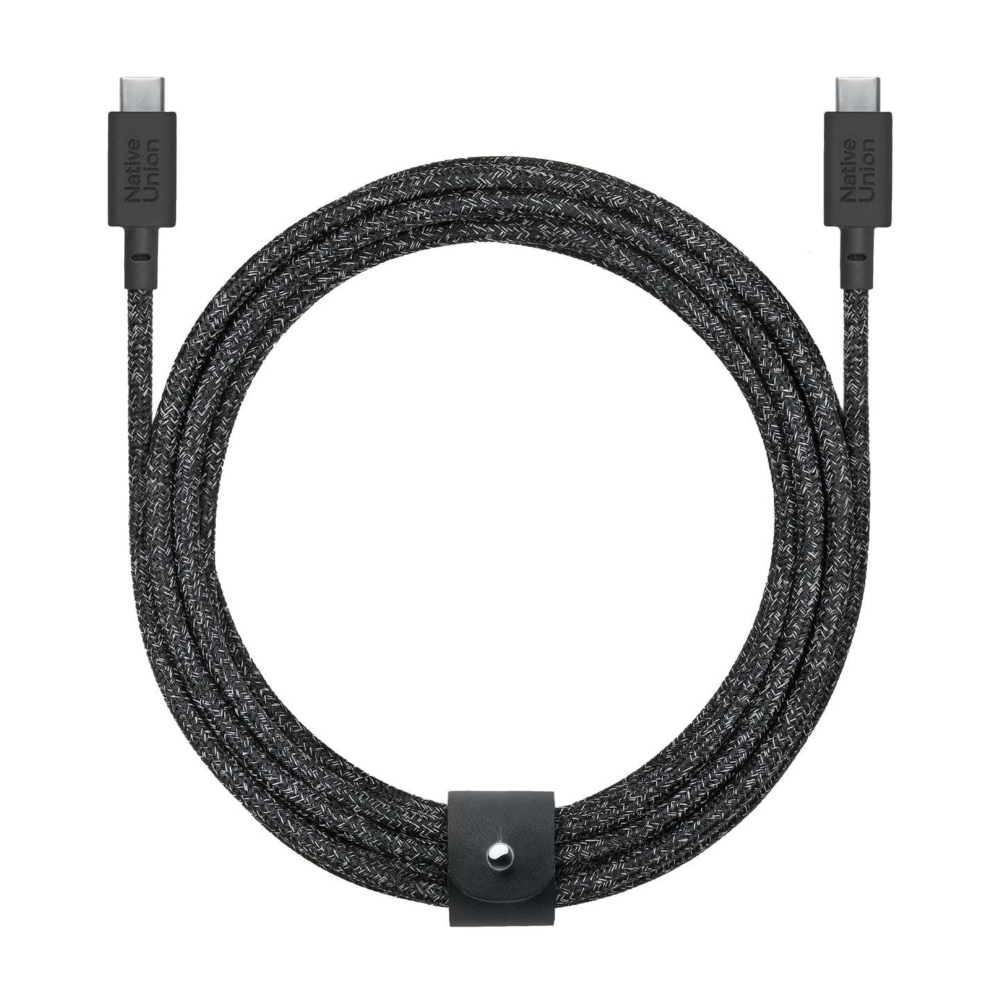 Native Union Belt Cable XL Type-C 100W- USB-C to USB-C 10ft / 3m Ultra-Strong Charging Cable with Cable Strap - Compatible with iPhone Air, iPhone 17