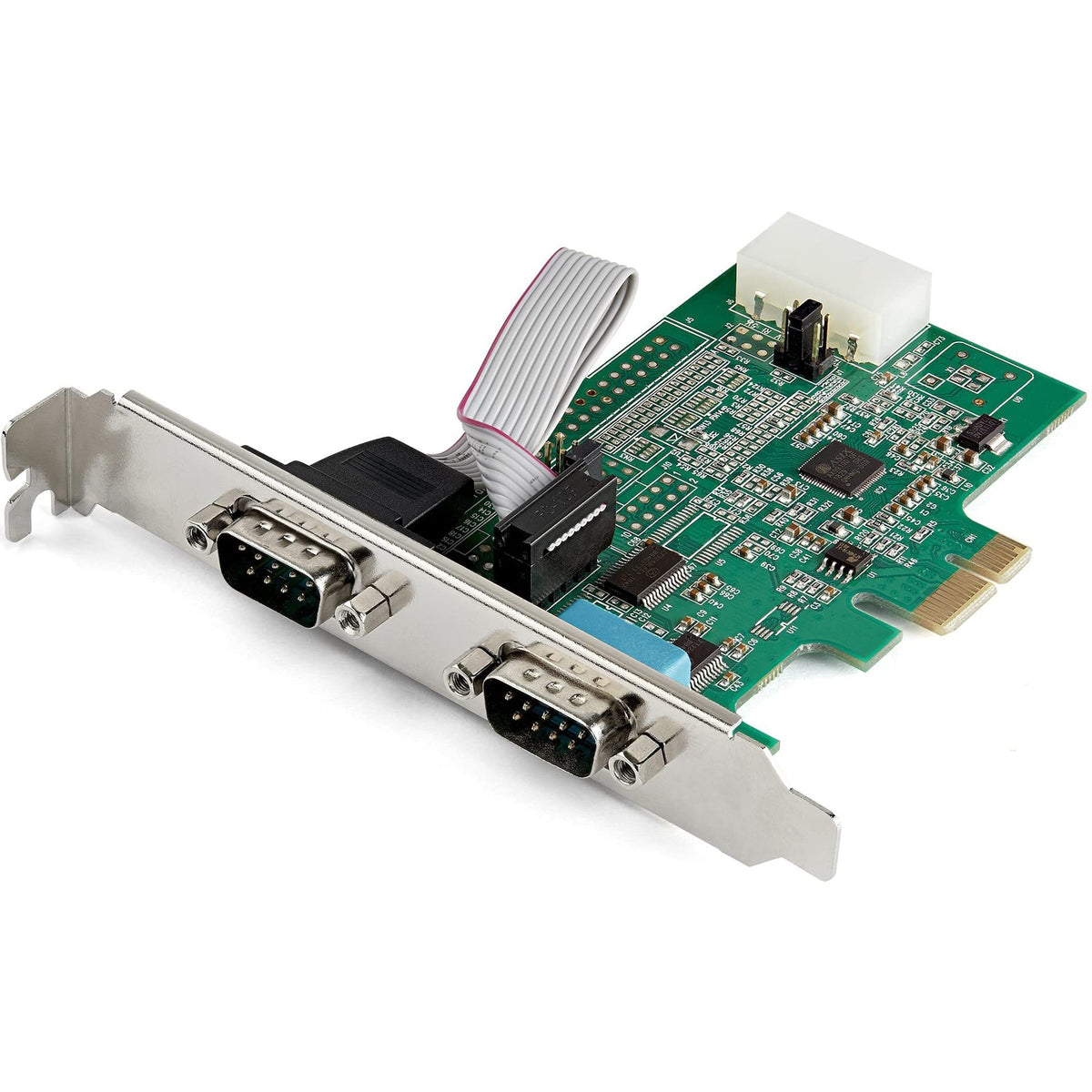 StarTech 2-Port PCI Express RS232 Serial Adapter Card, TAA (PEX2S953)