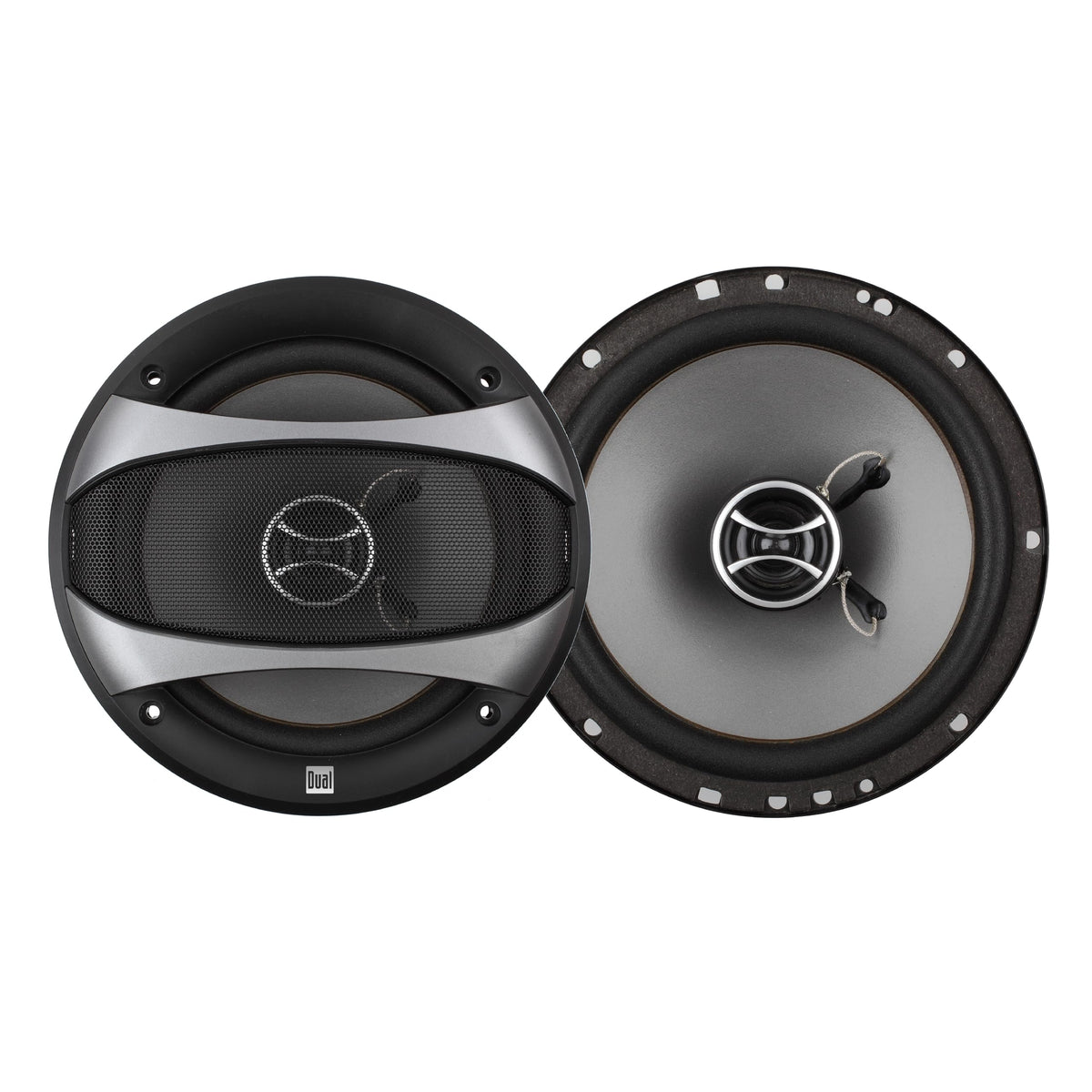 Dual Electronics D65SP 2-Way 6.5 inch Car Audio Speakers Pair with 200 Watt Peak Power | 100 Watts per Speaker | 1 inch Mylar Balanced Dome Tweeter