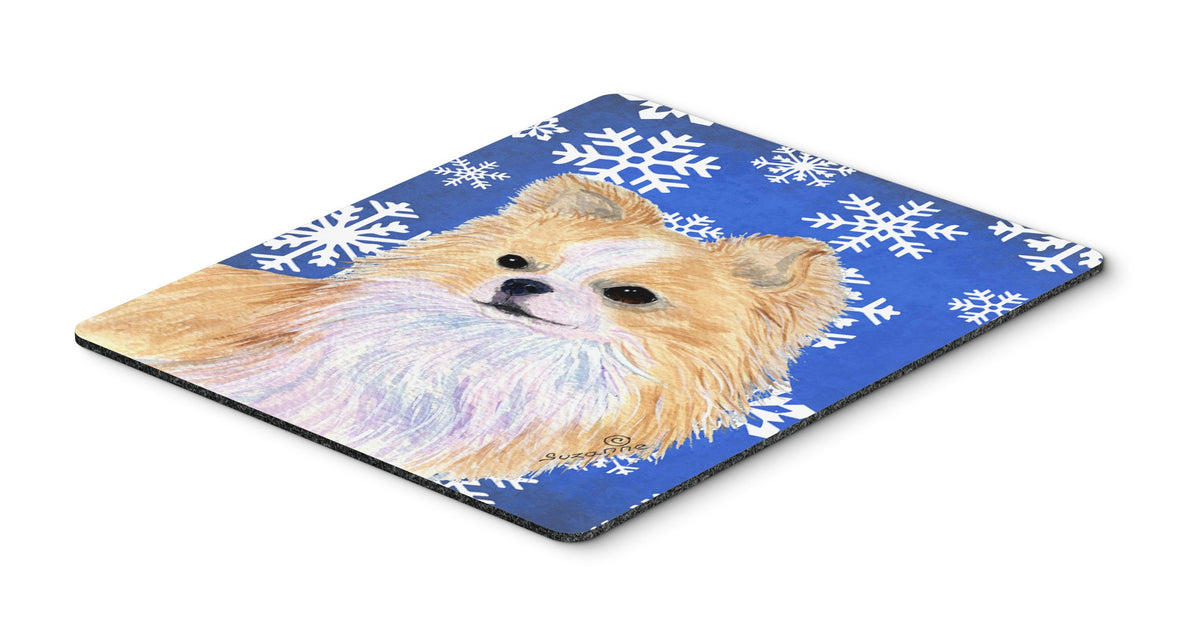 Caroline's Treasures SS4611MP Chihuahua Winter Snowflakes Holiday Mouse Pad, Hot Pad or Trivet for Home Office Gaming Working Computers Laptop Mouse